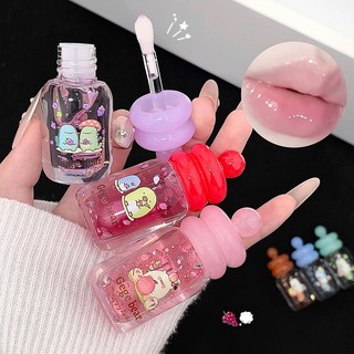 Gege Bear Fruity Lip Oil Dưỡng Ẩm Dưỡng Ẩm Son Bóng Lâu Dài Trong Suốt Son Dưỡng Môi Cho Môi Khô Tác Dụng Trang Điểm Hàng Ngày NO.GX1582