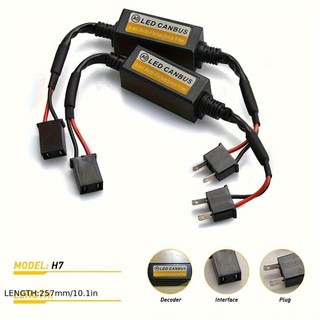2 Bóng Đèn Pha Ô Tô LED H7 H4 H11 H8 9005 hb3 9006 hb4 H1 H3 Bộ Giải Mã Dây Bộ Giải Mã Canbus Không Lỗi Tải Chuyển Đổi