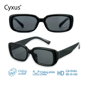 Cyxus Kính râm thời trang kiểu Hàn Quốc chống tia UV400 | Kính râm phân cực | Chất liệu TR nhẹ | Dành cho cả nam và nữ | Kính râm thời trang và đẹp mắt p1367