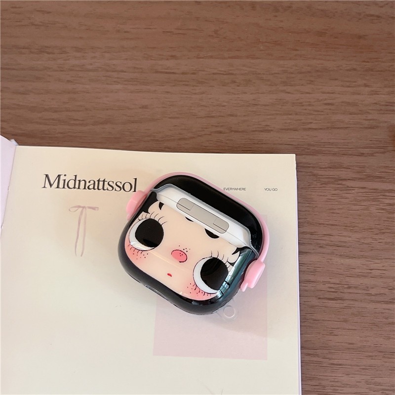 Air Pods 4 họa tiết hoa Lily Chất liệu TPU Vỏ bảo vệ Tai nghe không dây