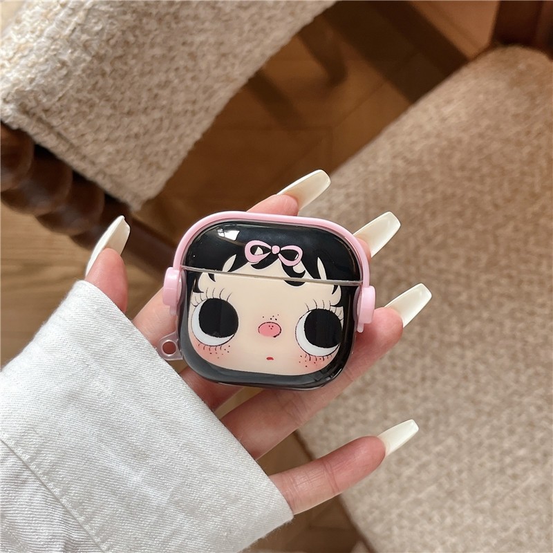 Air Pods 4 họa tiết hoa Lily Chất liệu TPU Vỏ bảo vệ Tai nghe không dây