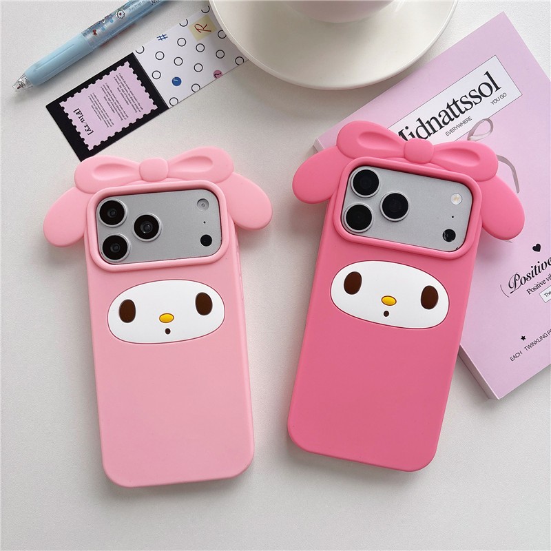 Ốp điện thoại chất liệu gel silicon họa tiết hoạt hình iPhone 17 Pro Max