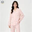 Phong cách Nhật Bản Muji Style / Quần dài tay mỏng cotton nguyên chất dành cho nữ Bộ đồ ngủ dài tay mỏng / Sợi hai lớp 100% cotton Đồ mặc nhà thoải mái / Có thể mặc ngoài