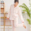 Phong cách Nhật Bản Muji Style / Quần dài tay mỏng cotton nguyên chất dành cho nữ Bộ đồ ngủ dài tay mỏng / Sợi hai lớp 100% cotton Đồ mặc nhà thoải mái / Có thể mặc ngoài