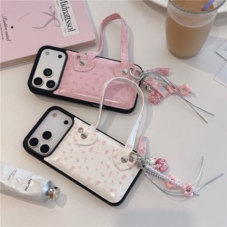 Ốp điện thoại PU họa tiết hoa iPhone 17 Pro Max