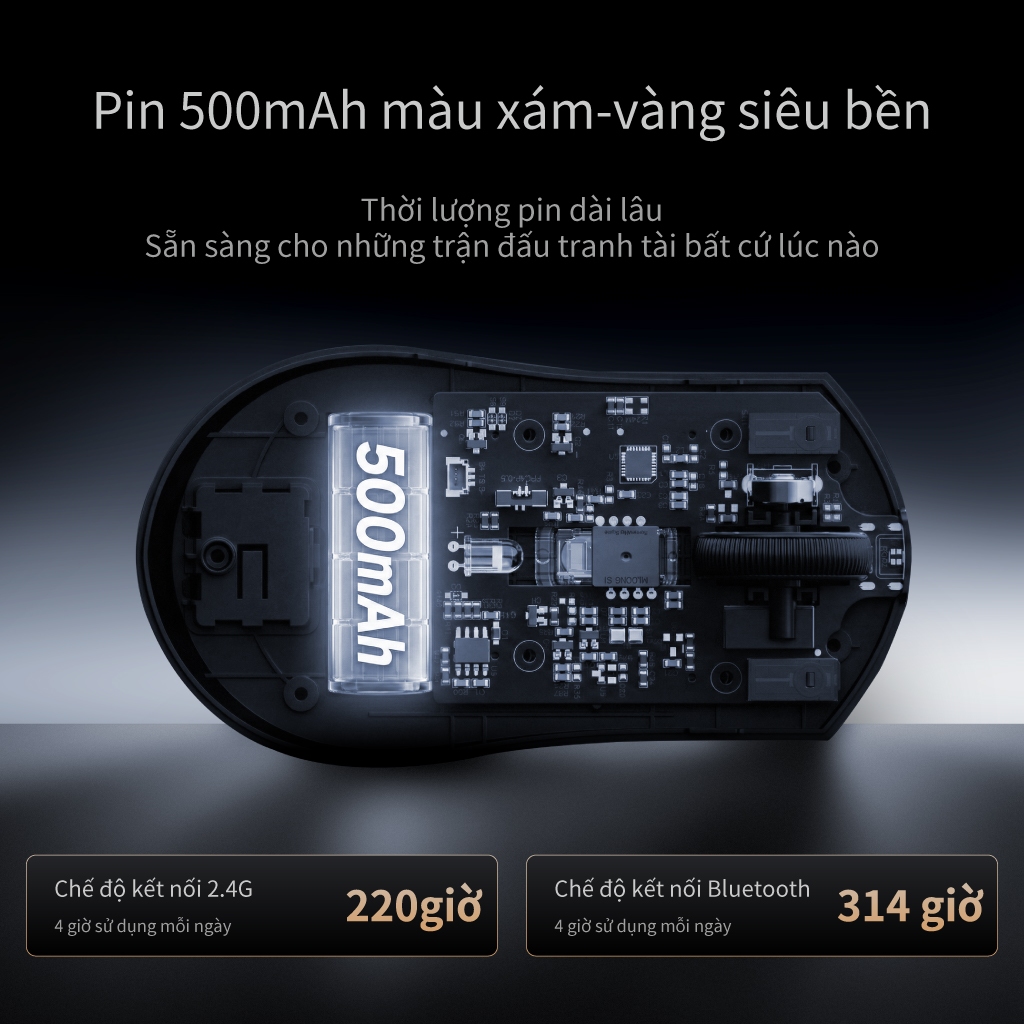 Chuột chơi game bằng sợi Carbon Mloong MX301 PRO 16000DPI Chuột kiểm tra Mock thứ ba Chuột trò chơi siêu nhẹ tiện dụng 500mAh