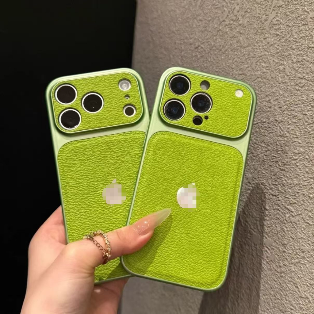 Ốp điện thoại cứng ăn liền bằng da Litchi sang trọng Thích hợp cho iPhone 17 16 15 14 13 Pro Max 17Air Ốp lưng