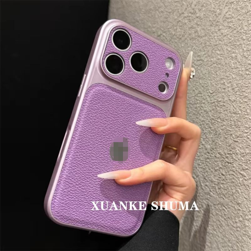 Ốp điện thoại cứng ăn liền bằng da Litchi sang trọng Thích hợp cho iPhone 17 16 15 14 13 Pro Max 17Air Ốp lưng