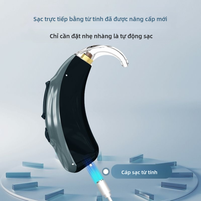 Máy trợ thính chống ồn, thao tác một nút, chống phản hồi, thoải mái khi đeo, chất lượng âm thanh độ nét cao