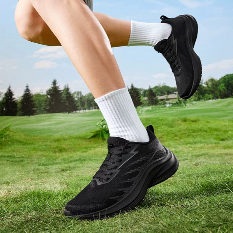 361° 【3-5km】Giày Chạy Bộ Nam Nữ Hè Mới 2026 Lưới Rỗng Thoáng Khí Mỏng Nhẹ Đế Mềm Hút Sốc Hàng Ngày