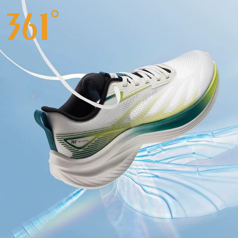 361° 【3-5km】Giày Chạy Bộ Nam Nữ Hè Mới 2026 Lưới Rỗng Thoáng Khí Mỏng Nhẹ Đế Mềm Hút Sốc Hàng Ngày