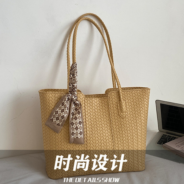 Túi dệt Túi Tote phong cách mới Túi đeo vai dung tích lớn