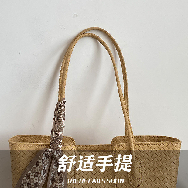 Túi dệt Túi Tote phong cách mới Túi đeo vai dung tích lớn