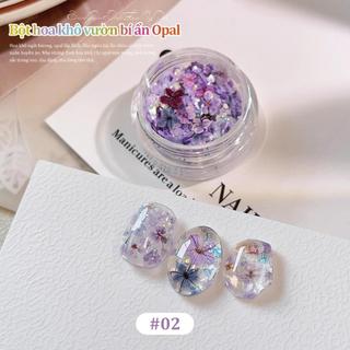 Miss Gooey Trang trí móng tay của bạn một mình Bột long lanh hoa Opal khô Trừu tượng thiên thần họa tiết đám mây lụa thêu vàng để trang trí móng tay