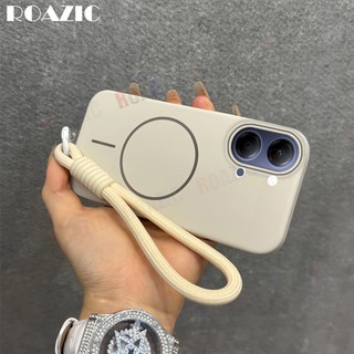 Ốp Điện Thoại Từ Tính Sang Trọng Tương Thích Cho VIVO Y05 / Y21 5G Sạc Không Dây Có Dây Đeo Tay Màu Kẹo Bảo Vệ Chống Sốc PC Cứng Mờ Ốp Lưng SR01