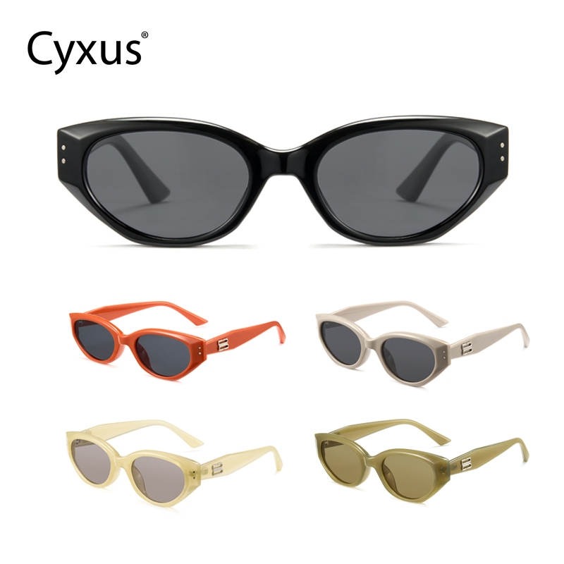 Cyxus Kính râm mắt mèo | Kính râm | Kính râm phong cách Hàn Quốc thời trang | Chất liệu nhẹ | Dành cho cả nam và nữ | Chống tia UV400 | Thích hợp cho du lịch mùa hè 1147