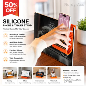 Giá đỡ điện thoại silicon có thể gập lại có thể điều chỉnh Giá đỡ máy tính để bàn di động đa năng Giá đỡ máy tính bảng