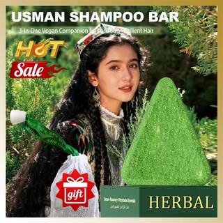Herbal Platycladi Usman cỏ handmade dầu gội xà phòng Làm mới và xả khỏe mạnh Chống loại bỏ tóc Nuôi dưỡng sạch sẽ