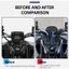 Thích hợp cho 2021-2024 Yamaha MT09 FZ09 Sửa đổi xe máy Kính chắn gió Kính chắn gió Kính chắn gió Kính chắn gió