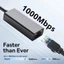 ECILY 1000MbpsEthernet Adapter USB 3.0 Loại C sang RJ45 Card Mạng Cho MacBook PC Windows XP 7 8 10 Android USB Lan Cáp Internet