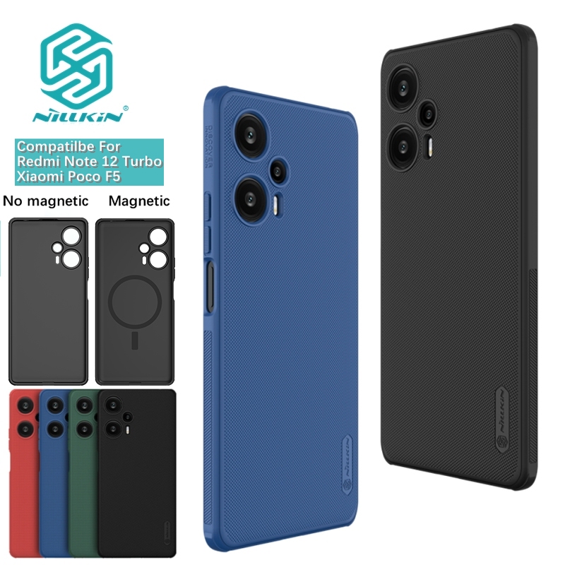 Nillkin Cho Xiaomi Poco F5 / Redmi Note 12 Turbo Frosted Shield Pro Matte Nhựa Cứng Ốp lưng Vỏ Bảo Vệ