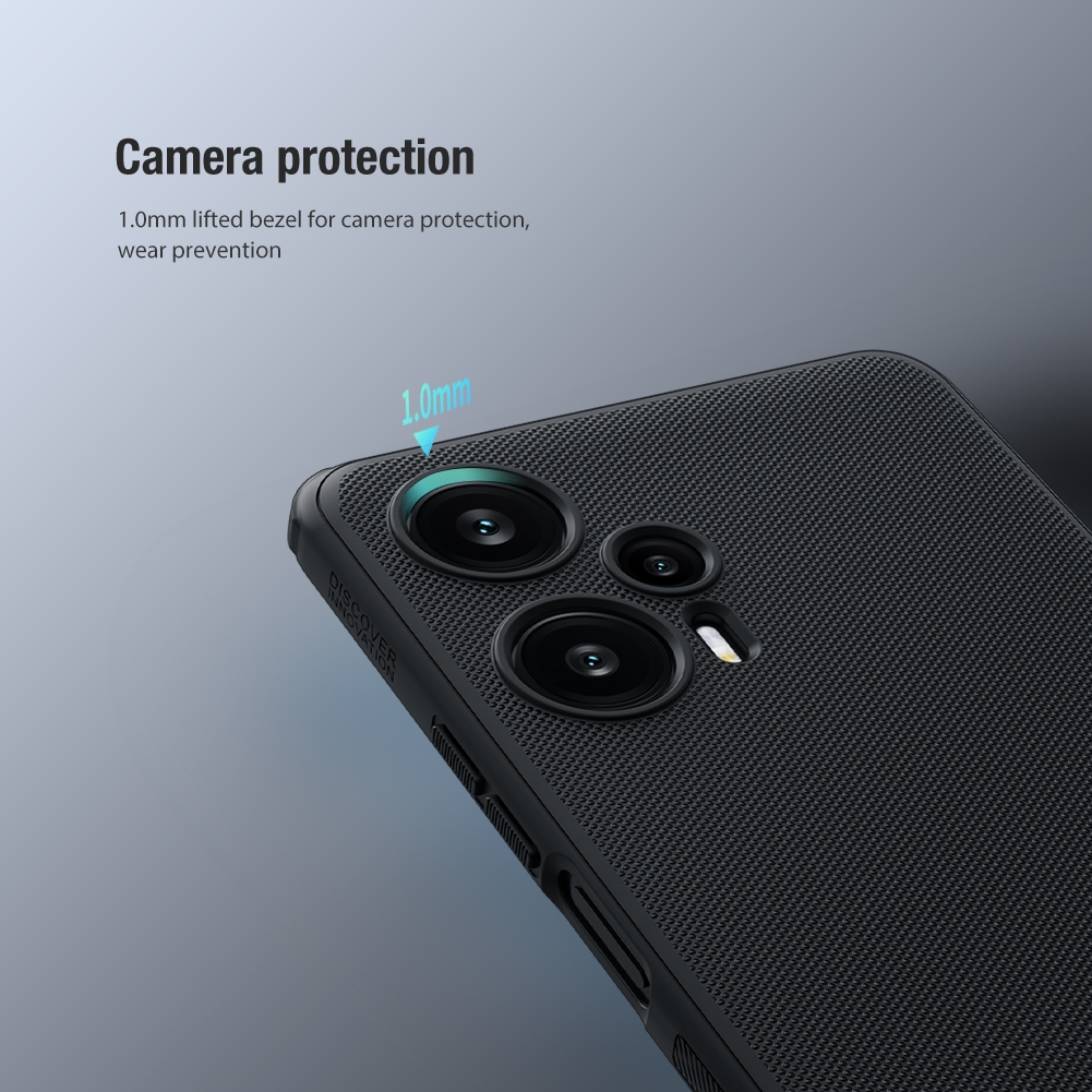 Nillkin Cho Xiaomi Poco F5 / Redmi Note 12 Turbo Frosted Shield Pro Matte Nhựa Cứng Ốp lưng Vỏ Bảo Vệ