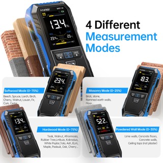 FNIRSI WMT-10 Máy đo độ ẩm gỗ cảm ứng Máy đo độ ẩm không tiếp xúc Máy dò tường mờ gỗ Máy kiểm tra độ ẩm không phá hủy