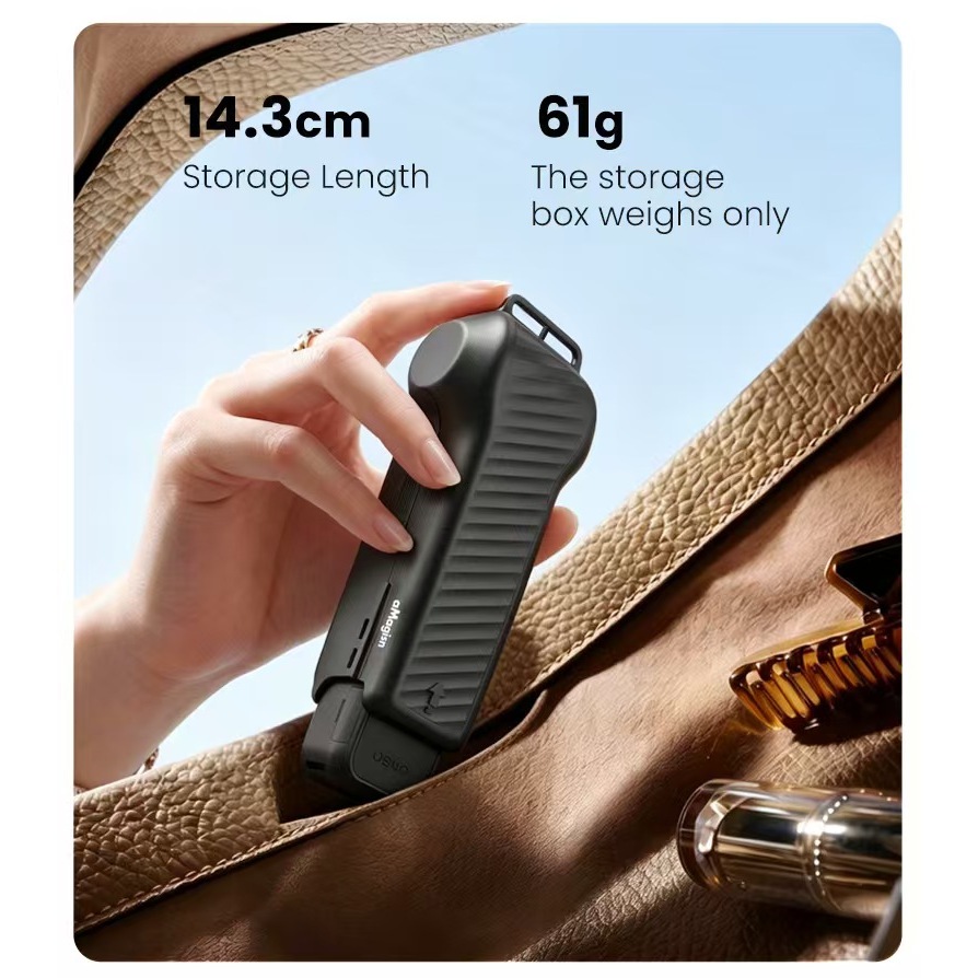 Ốp Bảo Vệ Vỏ Cứng cho DJI Osmo Pocket 4, Hộp Bảo Vệ ABS + Silicone Có Khe Nam Châm Đựng 2 Kính Lọc, Chống Trầy Xước, Bảo Vệ Gimbal, Ống Kính và Màn Hình