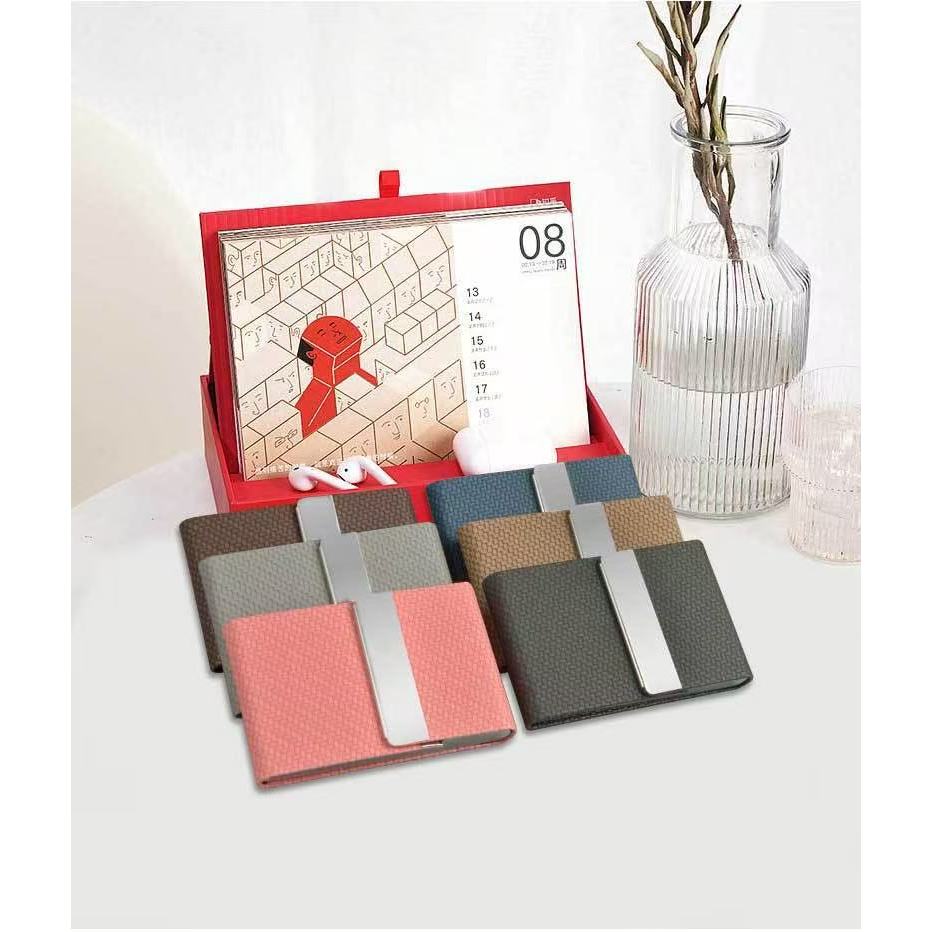 Hộp đựng danh thiếp cá nhân, Hộp đựng thẻ da, Hộp đựng thẻ tùy chỉnh có văn bản & Logo, Hộp đựng thẻ có khắc tên
