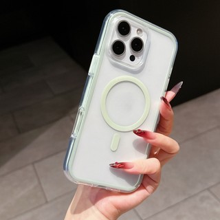 Ốp điện thoại trong suốt từ tính va chạm túi khí 2 trong 1 thích hợp cho iPhone 11 12 13 14 15 16 17 Pro Max bao gồm tất cả vỏ mềm chống rơi
