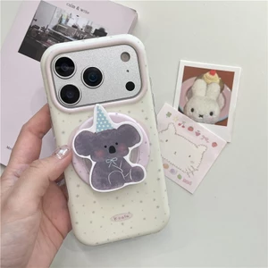 Ốp điện thoại xử lý IMD họa tiết Koala đuôi chấm cho iPhone 17 Pro max