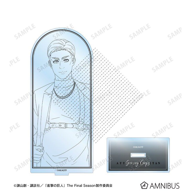 Attack on Titan Suit Style Eren Levi Hange Erwin Acrylic Stand Móc khóa Anime Collection