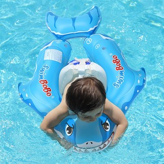 Vòng bơi cho bé SwimBo, Phao an toàn phòng không khí kép có tựa lưng bơm hơi, Ghế chống trượt cho trẻ mới biết đi 12-24 tháng tuổi, Bể bơi mùa hè thiết yếu