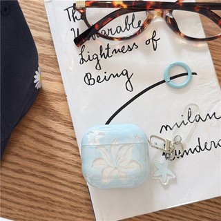 Air Pods 4 Hoa loa kèn trắng mờ Chất liệu TPU Vỏ bảo vệ Tai nghe không dây