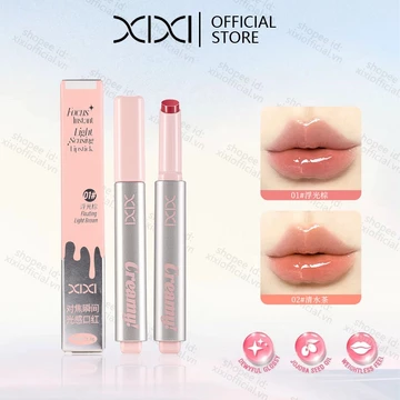 XIXI Nước Bóng Gương Son Môi Pha Lê Thạch Son Dưỡng Ẩm Lâu Dài Chắc Chắn Son Bóng Khỏa Thân Tint Trang Điểm Trong Suốt NO.D900