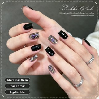 Miss Gooey 2026 Sơn móng tay gel hai tông màu mới màu đen bí ẩn bạc lấp lánh trộn màu sắc phổ biến để làm cho làn da sáng hơn