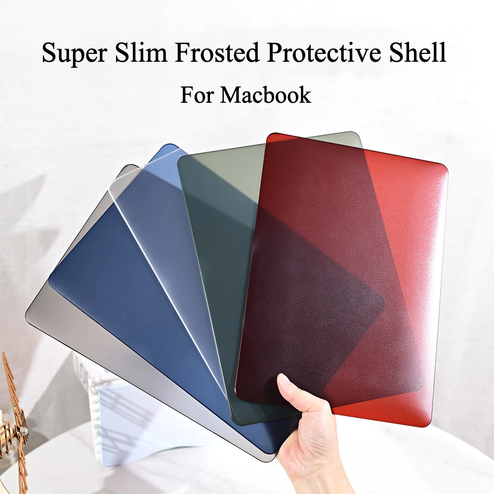 Ốp lưng máy tính xách tay mờ mờ siêu mỏng cho Apple MacBook Air 15 Pro 14/Air 13 M1 M2 M3 M4 M5 Pro 13 New Pro 13.3 Air 13.3 / 13,6 M2 Vỏ bảo vệ máy tính xách tay