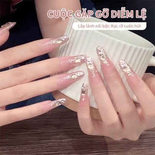 Miss Gooey Đặc Biệt Hoa Anh Đào Hồng Kim Cương Giả Gel Sơn Móng Tay 2026 Hợp Thời Trang Cao Cấp Kim Cương Giả Gel