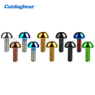 Catdogbear Titanium Bolt M6x17mm Đầu bán nguyệt Thích hợp cho phụ tùng xe đạp và xe máy