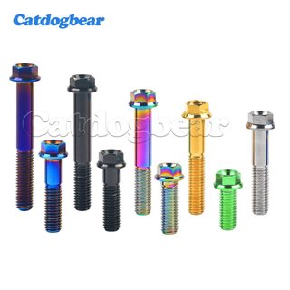 Catdogbear 1 Chiếc Titan Bu Lông M8X15 20 25 30 35 40 45 50 55 60 65 Mm Lục Giác Mặt bích Đầu Vít Cho Xe Đạp Phụ tùng Xe Máy