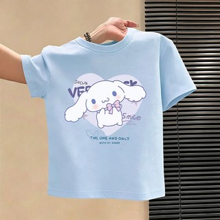 Áo thun NASA Cinnamoroll in hình, vải Cotton 100% thoáng mát, kiểu dáng rộng unisex, giao hàng trong 24 giờ