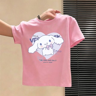 Áo thun NASA Cinnamoroll in hình, vải Cotton 100% thoáng mát, kiểu dáng rộng unisex, giao hàng trong 24 giờ