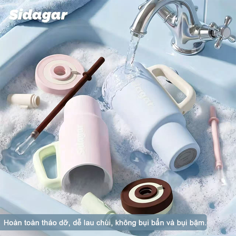 Sidagar 1100ML Đồ gốm bên trong Nắp có thể mở bằng một tay. | BigBuy360 - bigbuy360.vn