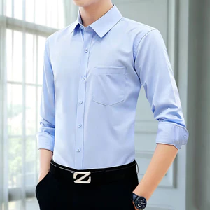 Mới Nam Tay Dài Văn Phòng Trắng Trang Trọng Áo Sơ Mi Cotton Nút Cưới Áo Sơ Mi Công Sở Thường Ngày