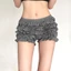 Cutenew Eo Thấp Frill Thiết Kế Quần Ngắn Hip-Wapped Coolness Nữ Mùa Hè Thư Giãn Phong Cách Đa Năng