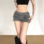 Cutenew Eo Thấp Frill Thiết Kế Quần Ngắn Hip-Wapped Coolness Nữ Mùa Hè Thư Giãn Phong Cách Đa Năng