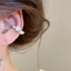 Bộ vòng bít tai tông màu bạc với ngọc trai & Cubic Zirconia, Bông tai không cần xỏ khuyên có thể xếp chồng lên nhau, Vòng bít tai tinh tế tối giản dành cho nữ