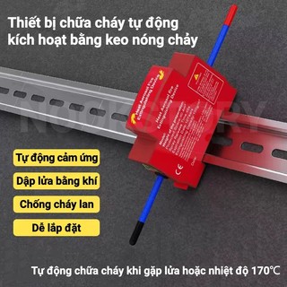 [Giao hàng từ Việt Nam] Thiết bị chống cháy TOOKSTOORY, Bình chữa cháy tự động DIN Rail gia đình, Thiết bị chữa cháy không ô nhiễm thiết kế hai dòng