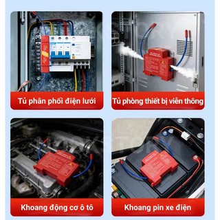 [Giao hàng từ Việt Nam] Thiết bị chống cháy TOOKSTOORY, Bình chữa cháy tự động DIN Rail gia đình, Thiết bị chữa cháy không ô nhiễm thiết kế hai dòng