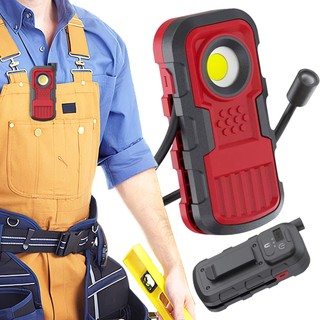 Đèn làm việc COB có thể sạc lại với cổ ngỗng & kẹp từ tính linh hoạt, 360° Đèn pin LED có thể xoay để sửa chữa ô tô, chiếu sáng khẩn cấp